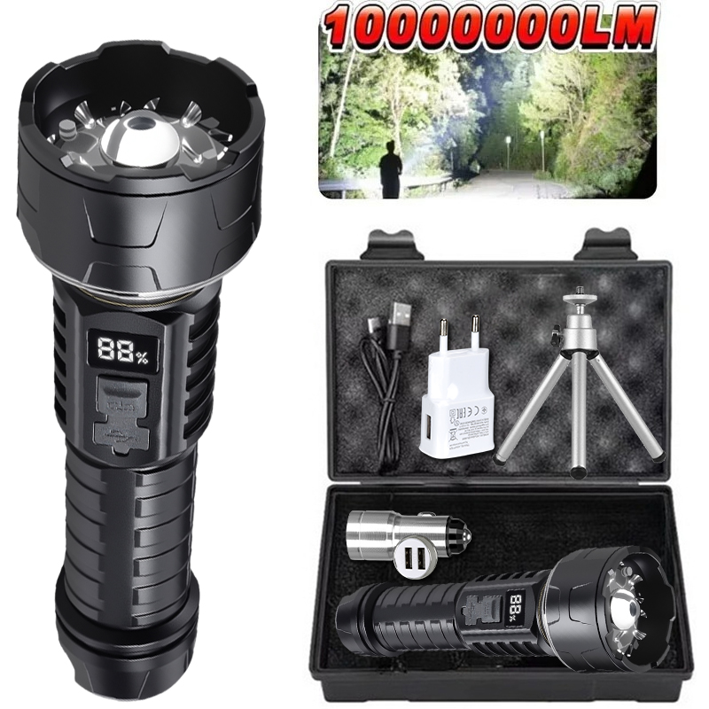 Outdoor Adventure Trips - COB LED-zaklamp Oplaadbare lantaarn 7-core campingzaklamp