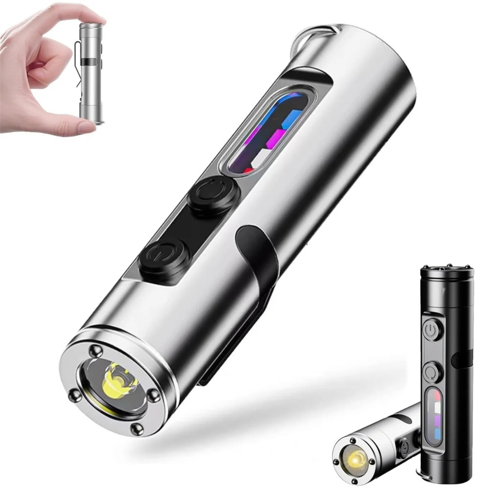 Outdoor Adventure Trips - LED-zaklamp Mini draagbare EDC-zaklamp Type-C Oplaadbare