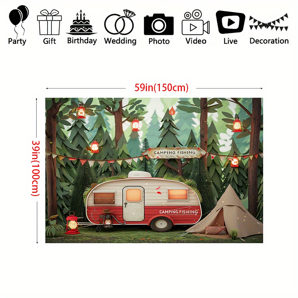 Polyester Jungle Camping Thema - Outdoor Adventure Birthday Party recensie en prijs