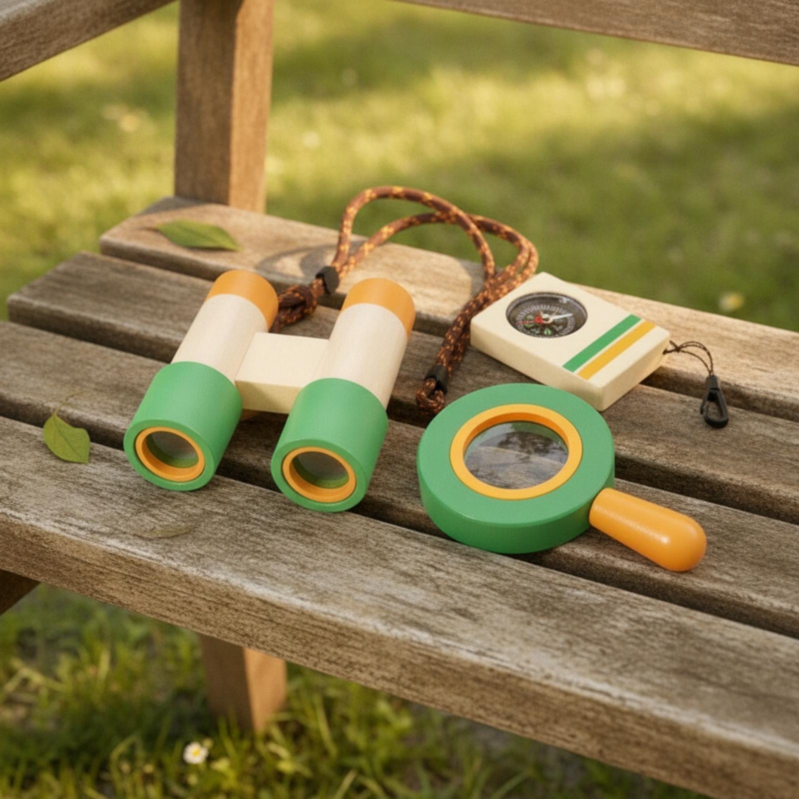 Houten buitenspeelset voor kin - Outdoor Adventure Kit For Kids recensie en prijs