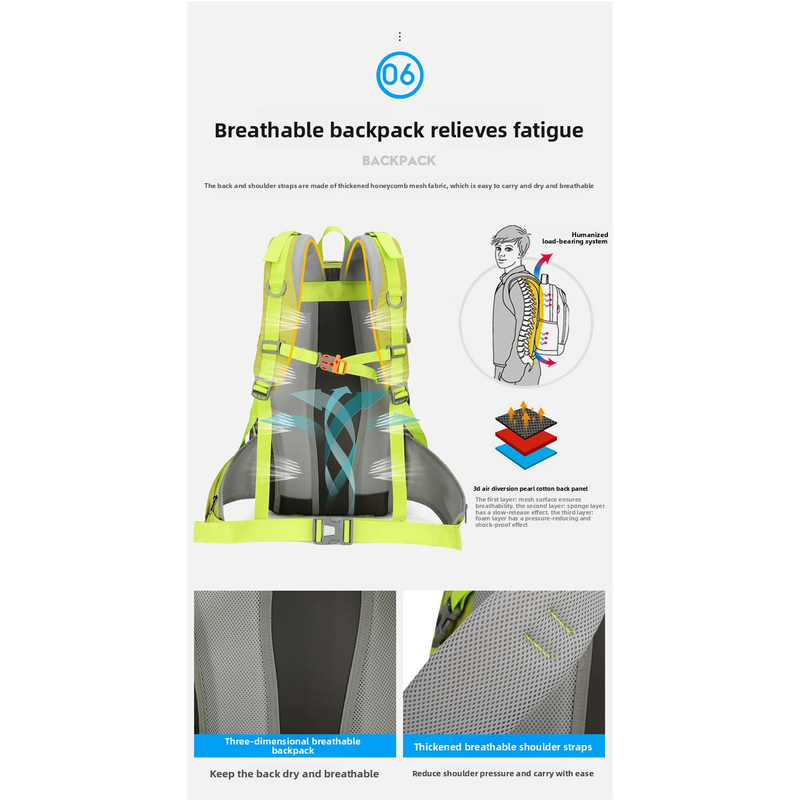 AZELA 36-55L Wandelrugzak Grot - Outdoor Adventure Backpack recensie en prijs
